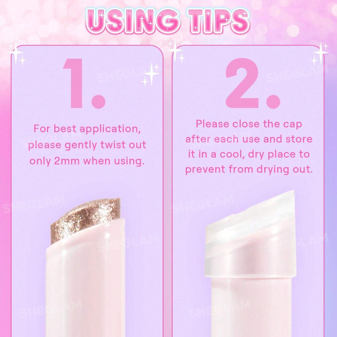 Glitter Jelly All in one Stick - Eyeshadow, Highlighter, lip topper