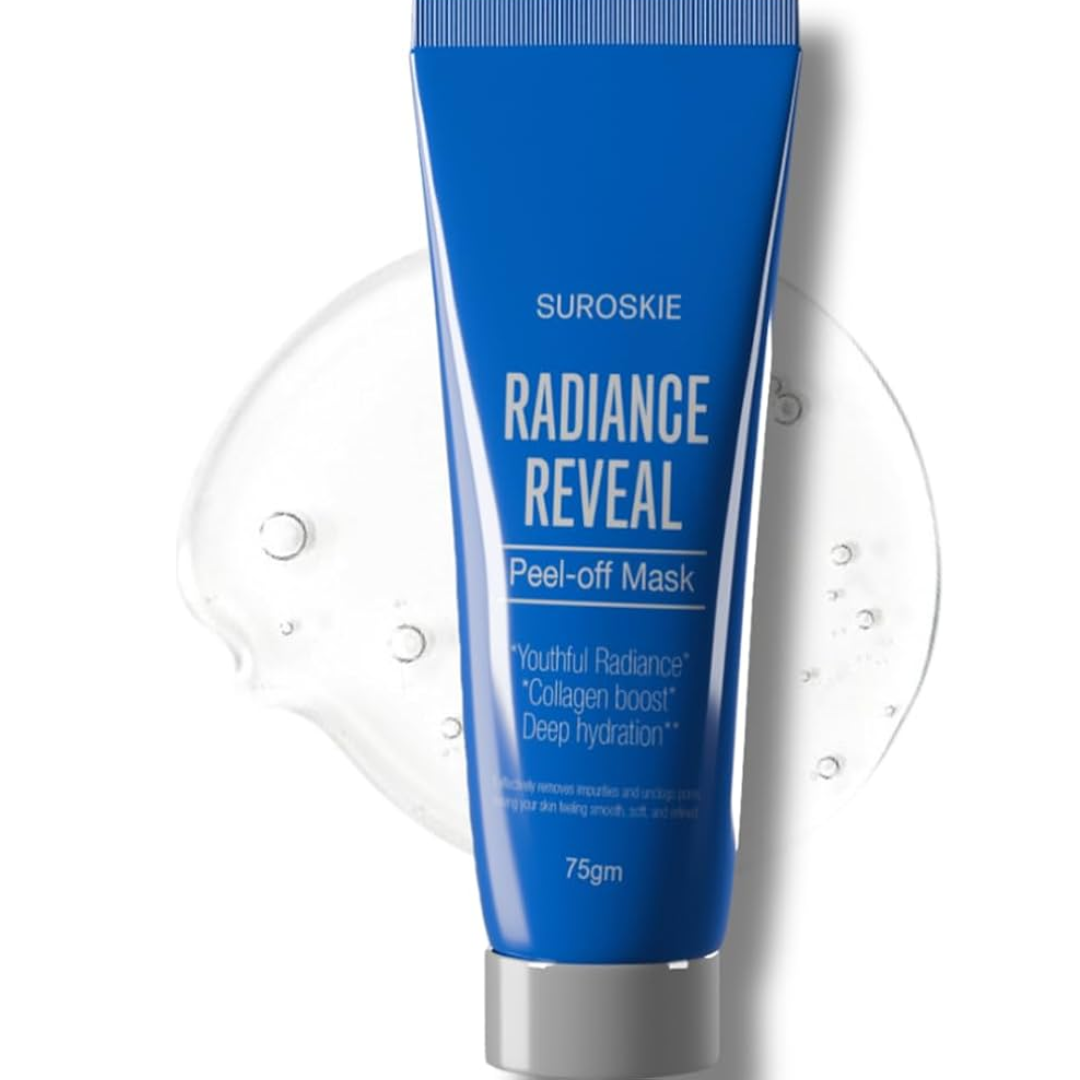 SUROSKIE Radiance Reveal Peel-Off Mask - Instant Youthful Glow & Deep Hydration