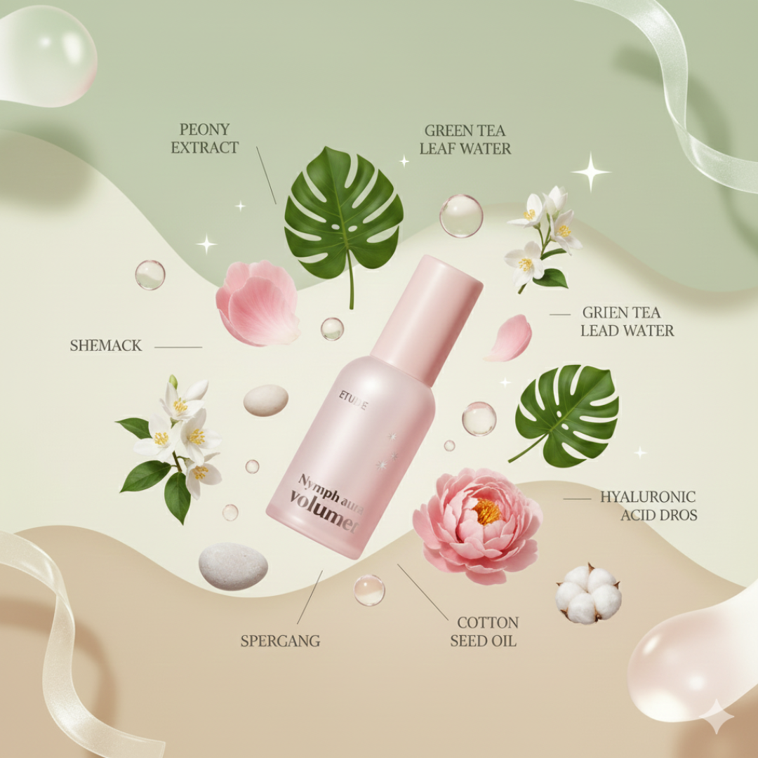 Etude Nymph Aura Volumer – Hydrating Glow Serum for Dewy, Plump & Radiant Skin