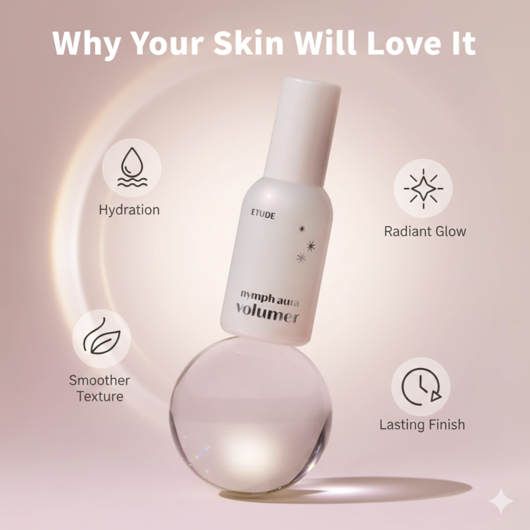 Etude Nymph Aura Volumer – Hydrating Glow Serum for Dewy, Plump & Radiant Skin