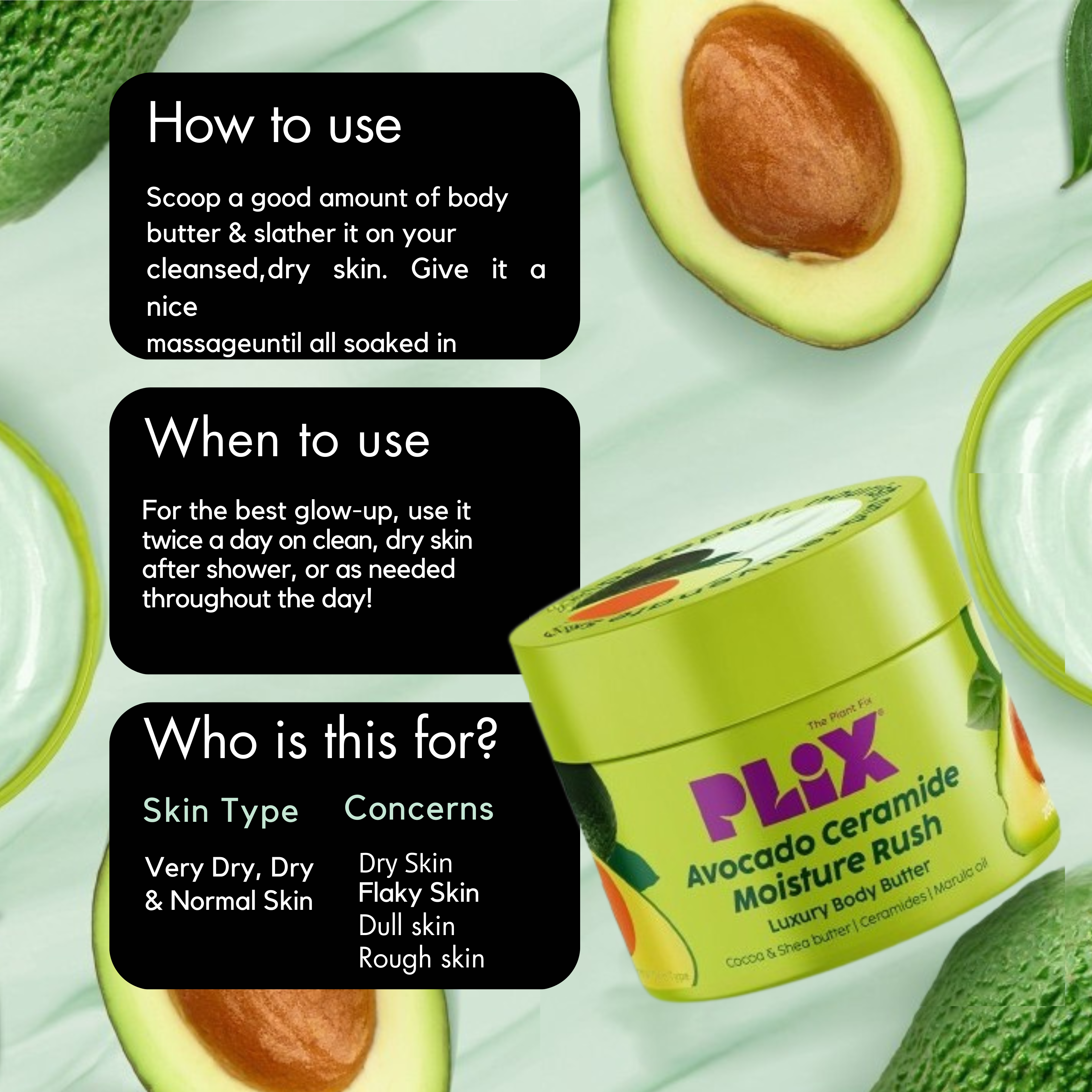 Avocado Ceramide Moisture by Plix