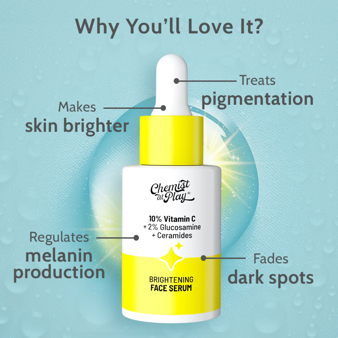 Chemist at play Vitamin C serum - Reduce Ance & dark spots and Brighten skin tone in just 7 days