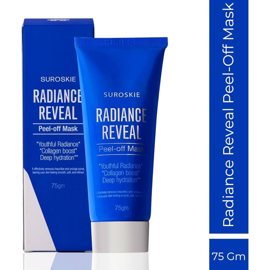 SUROSKIE Radiance Reveal Peel-Off Mask - Instant Youthful Glow & Deep Hydration