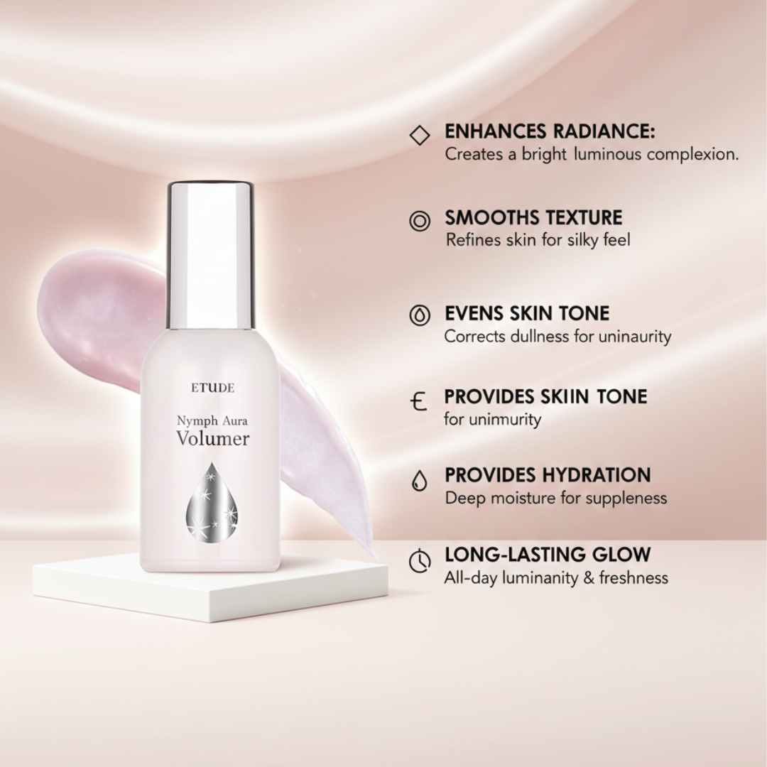 Etude Nymph Aura Volumer – Hydrating Glow Serum for Dewy, Plump & Radiant Skin