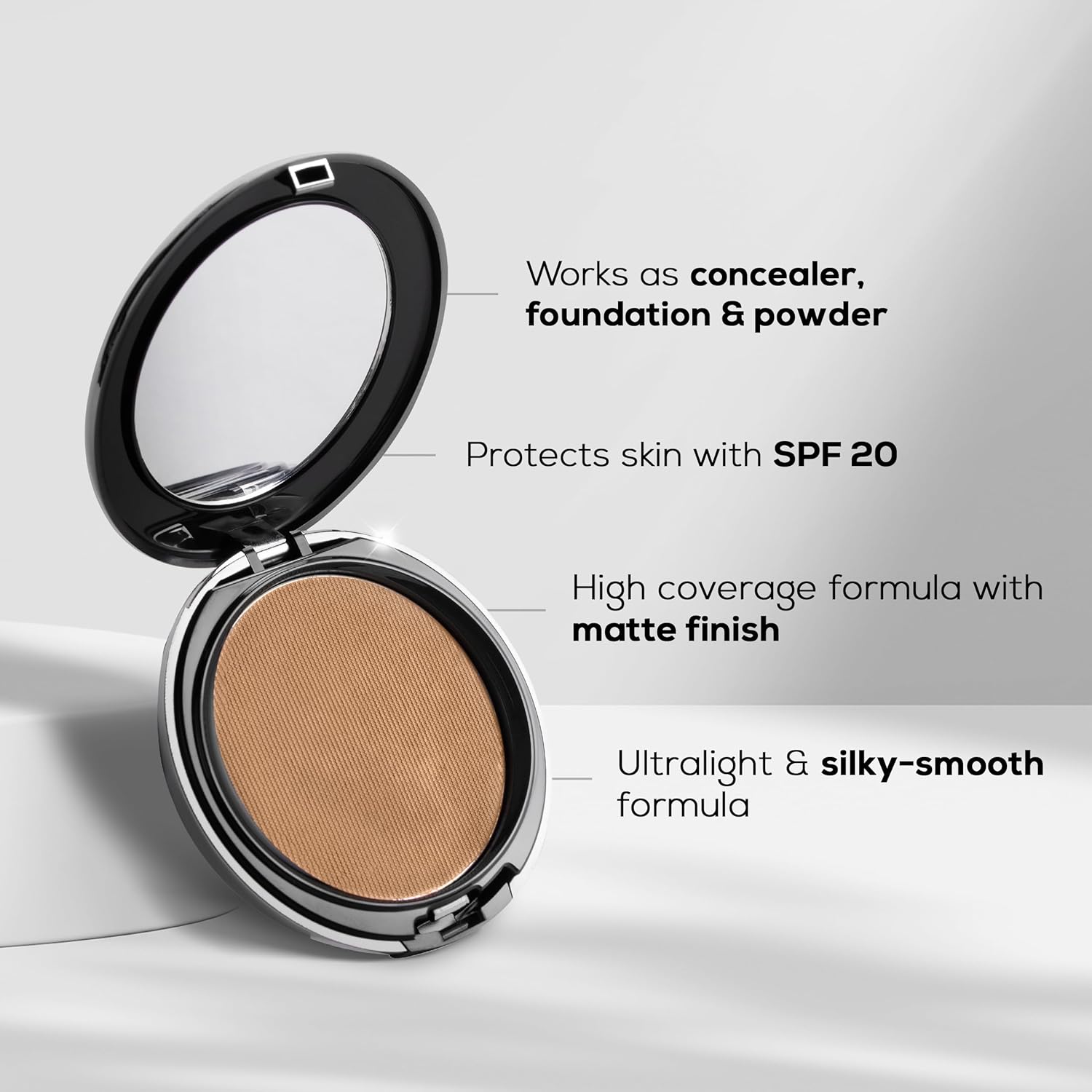 Renee HD 3-in-1 Compact (Foundation, Concealer, and Powder)