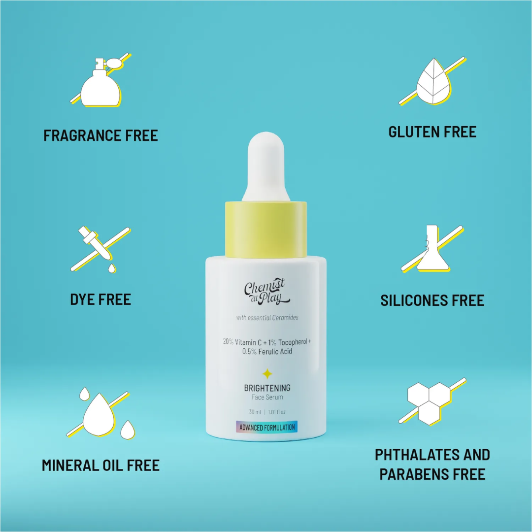 Chemist at play Vitamin C serum - Reduce Ance & dark spots and Brighten skin tone in just 7 days