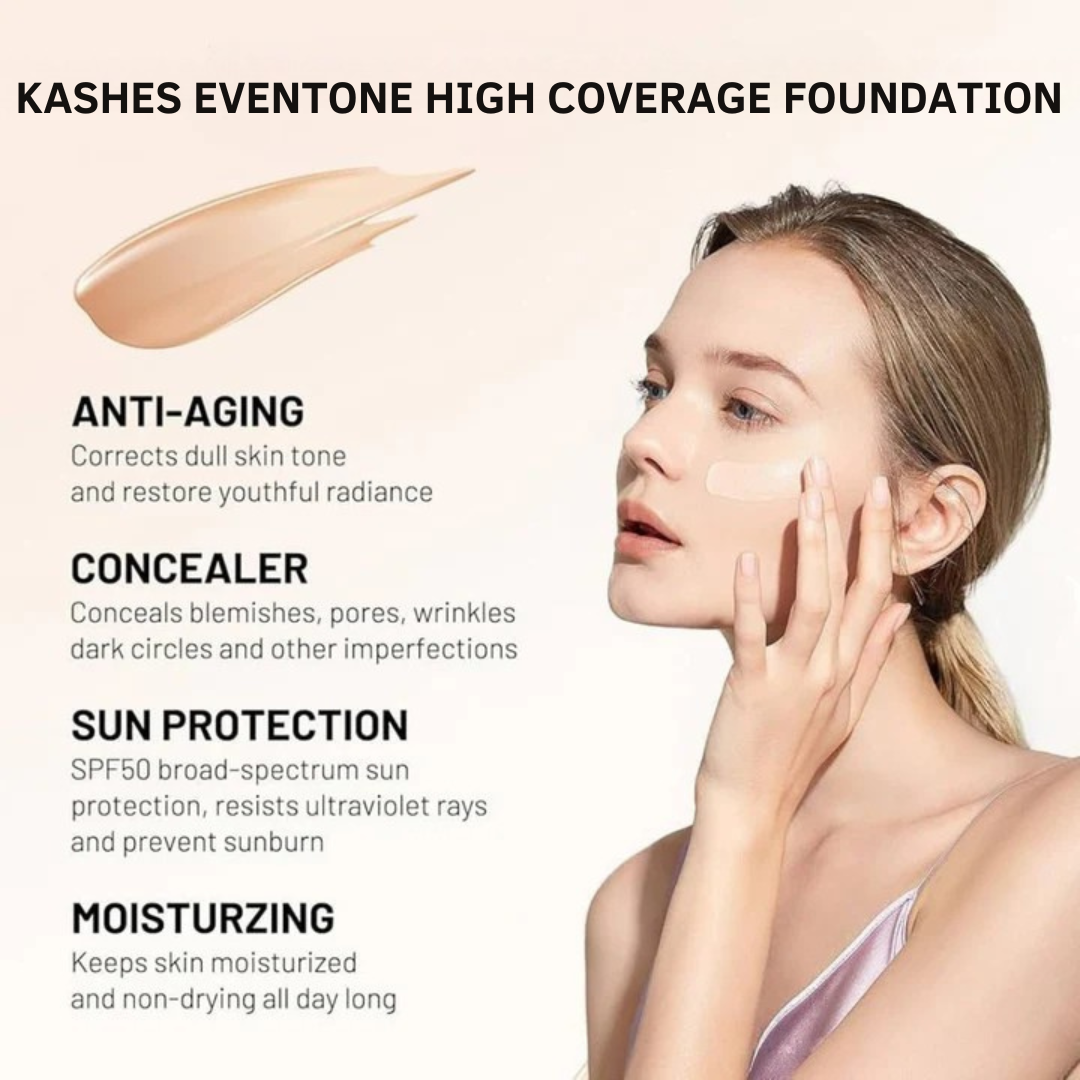 Dream Duo Kashe Eventone High Coverage Foundation with Setting Spray