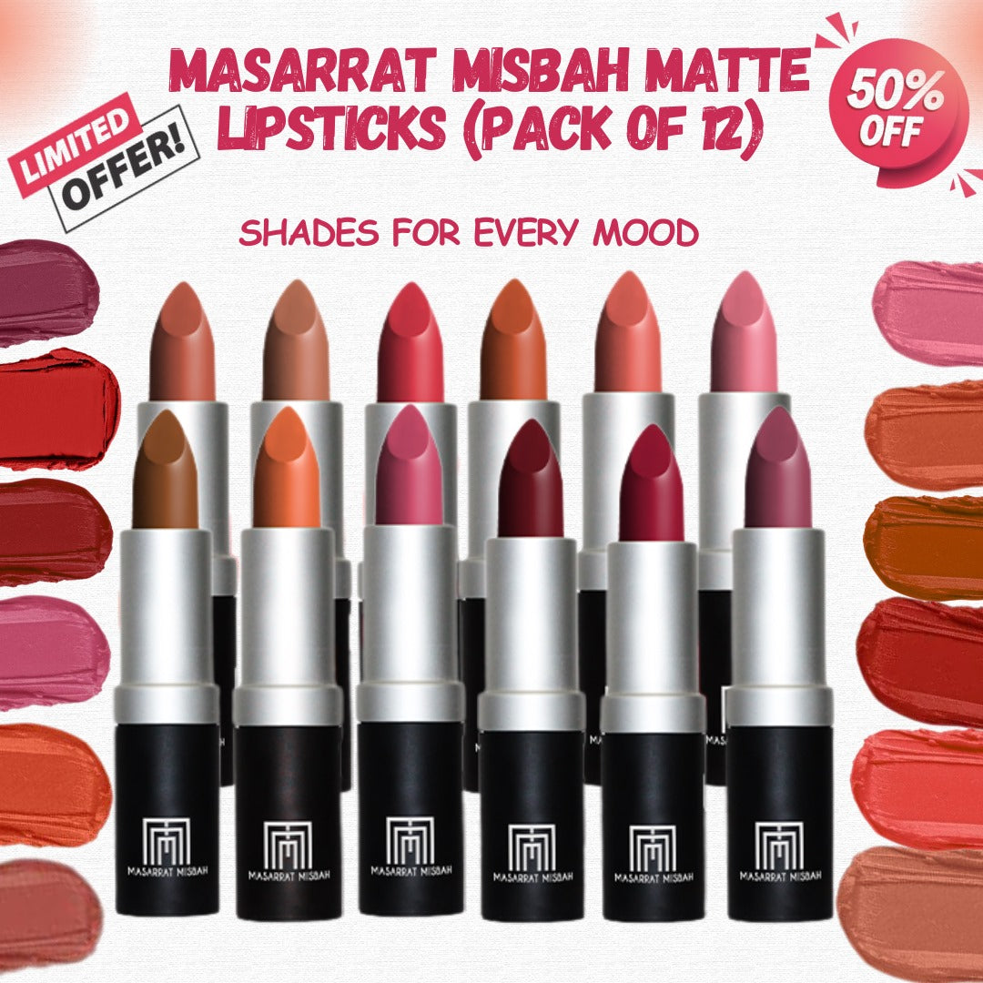 Massarat Misbah Matte Lipsticks - Soft Touch & Strong Impact!