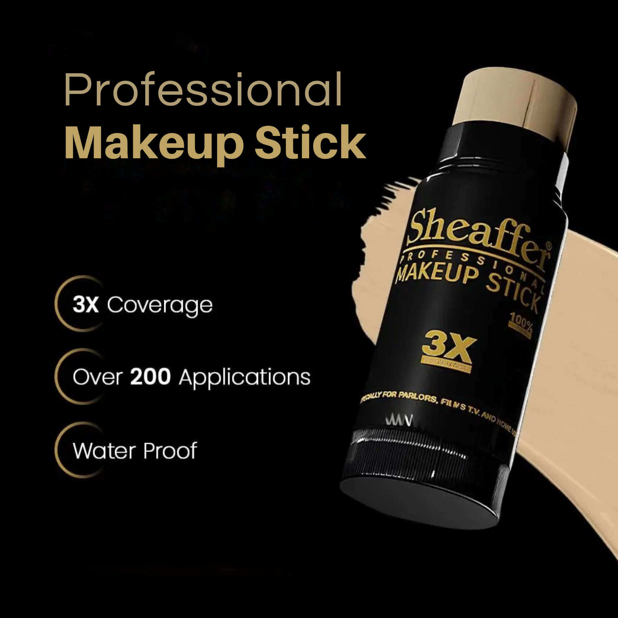 Sheaffer Stick Foundation - 3X Coverage, Zero Effort