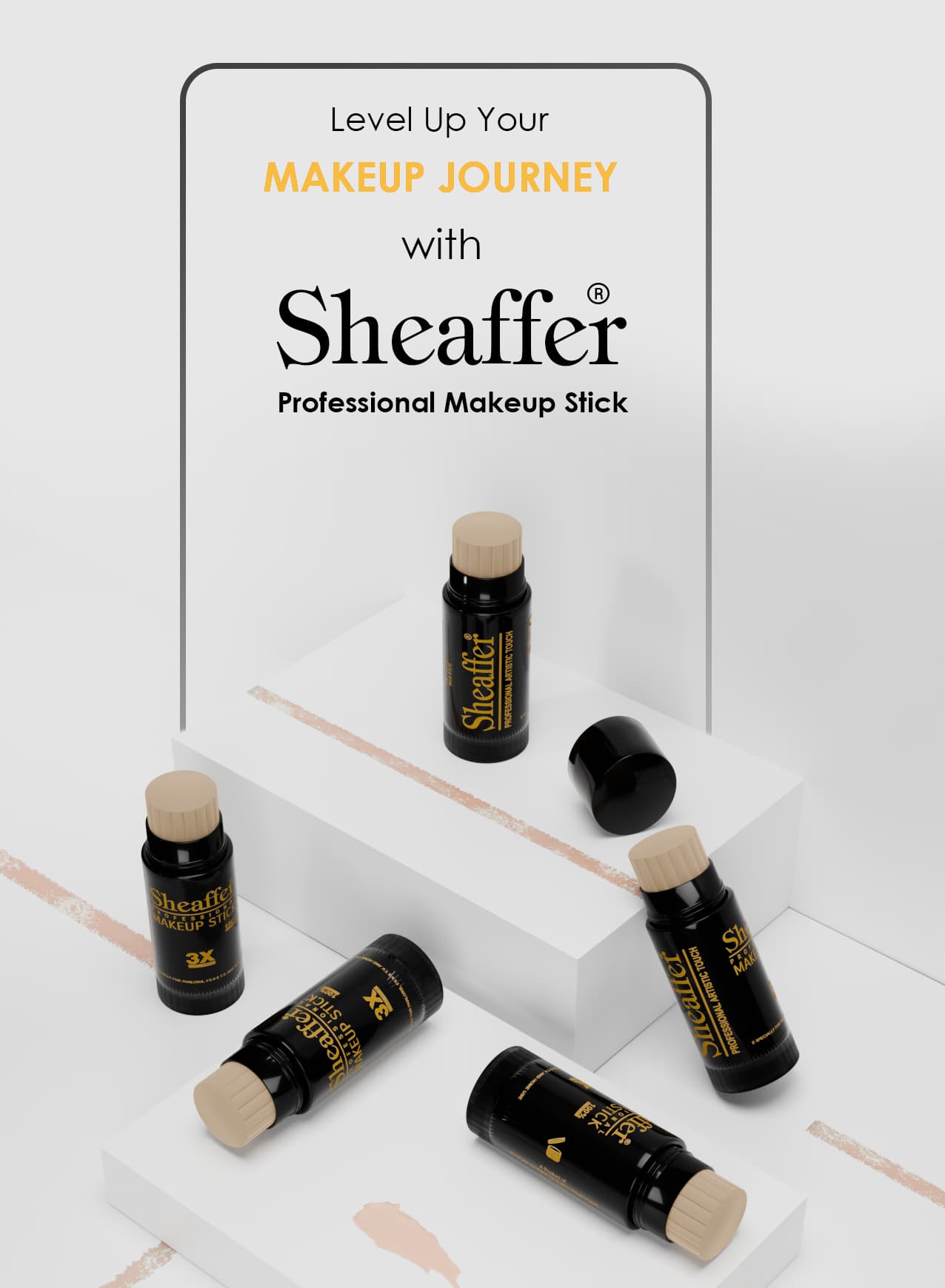 Sheaffer Stick Foundation - 3X Coverage, Zero Effort